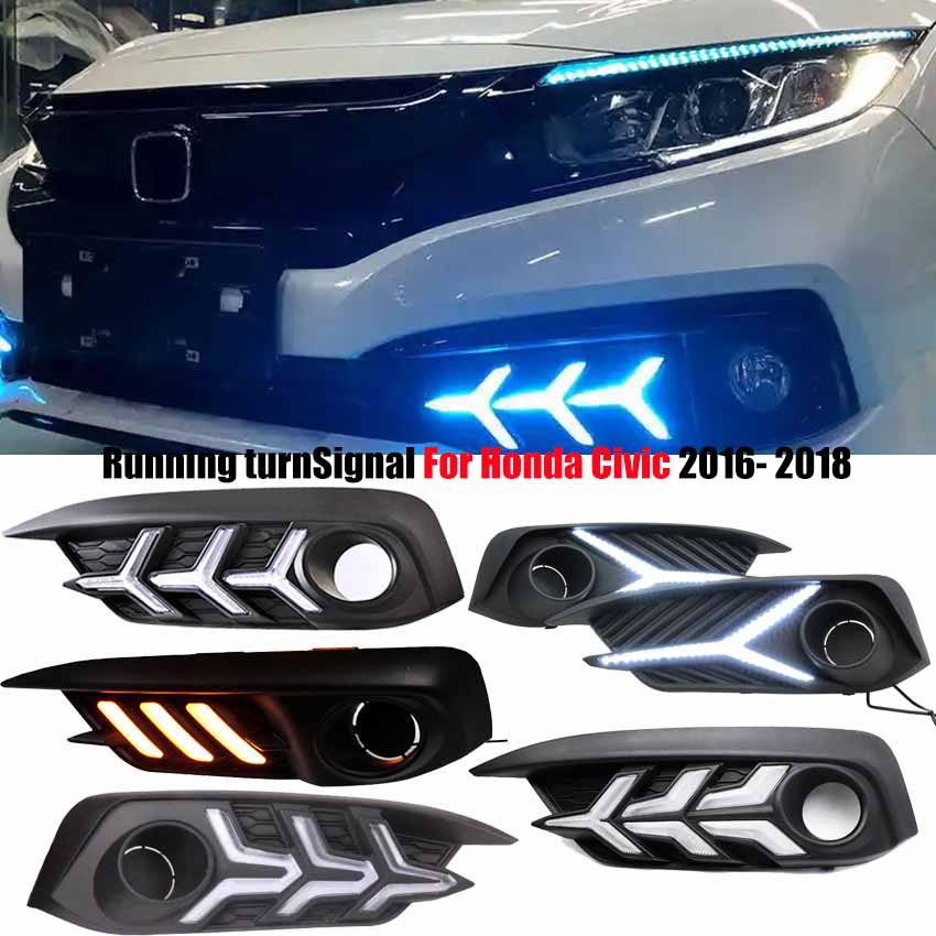 Car Accessories For Road Trip - سيارة LED النهار تشغيل ضوء DRL