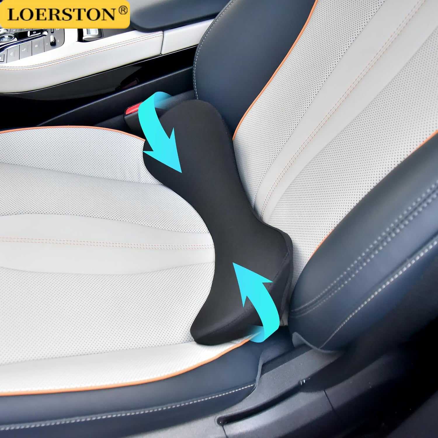 Car Seat Cushion Memory Foam - وسادة ظهر متعددة الأغراض لدعم أسفل