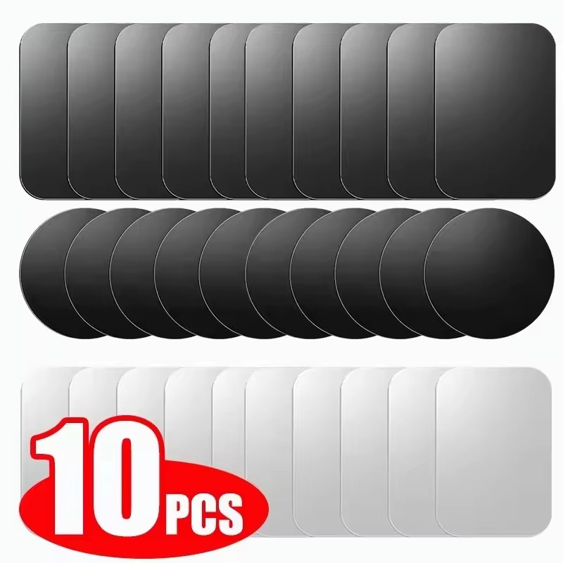Car Accessories Phone Holder - 5/10 قطع من لاصقات الأقراص المعدنية