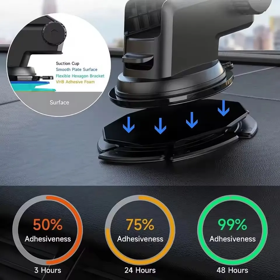 Car Accessories Phone Holder - وسادة لوحة القيادة من السيليكون المرنة،