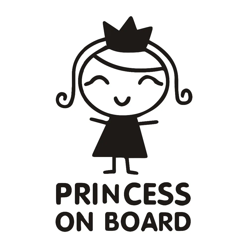 Car Accessories Girl - ملصقات السيارات شخصية الأميرة على متن