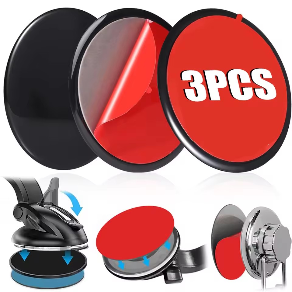 Car Accessories Phone Holder - مجموعة وسادات لاصقة عالمية للوحة القيادة،