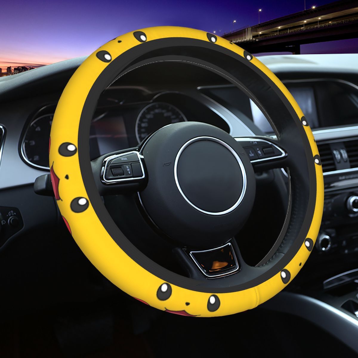 Car Accessories Girl - غطاء عجلة القيادة من B-Bikachus Smile