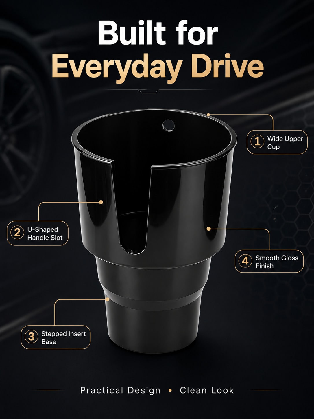 موسع حامل أكواب السيارة لمقابض - مراجعة Car Cup Holder Expander وسعره