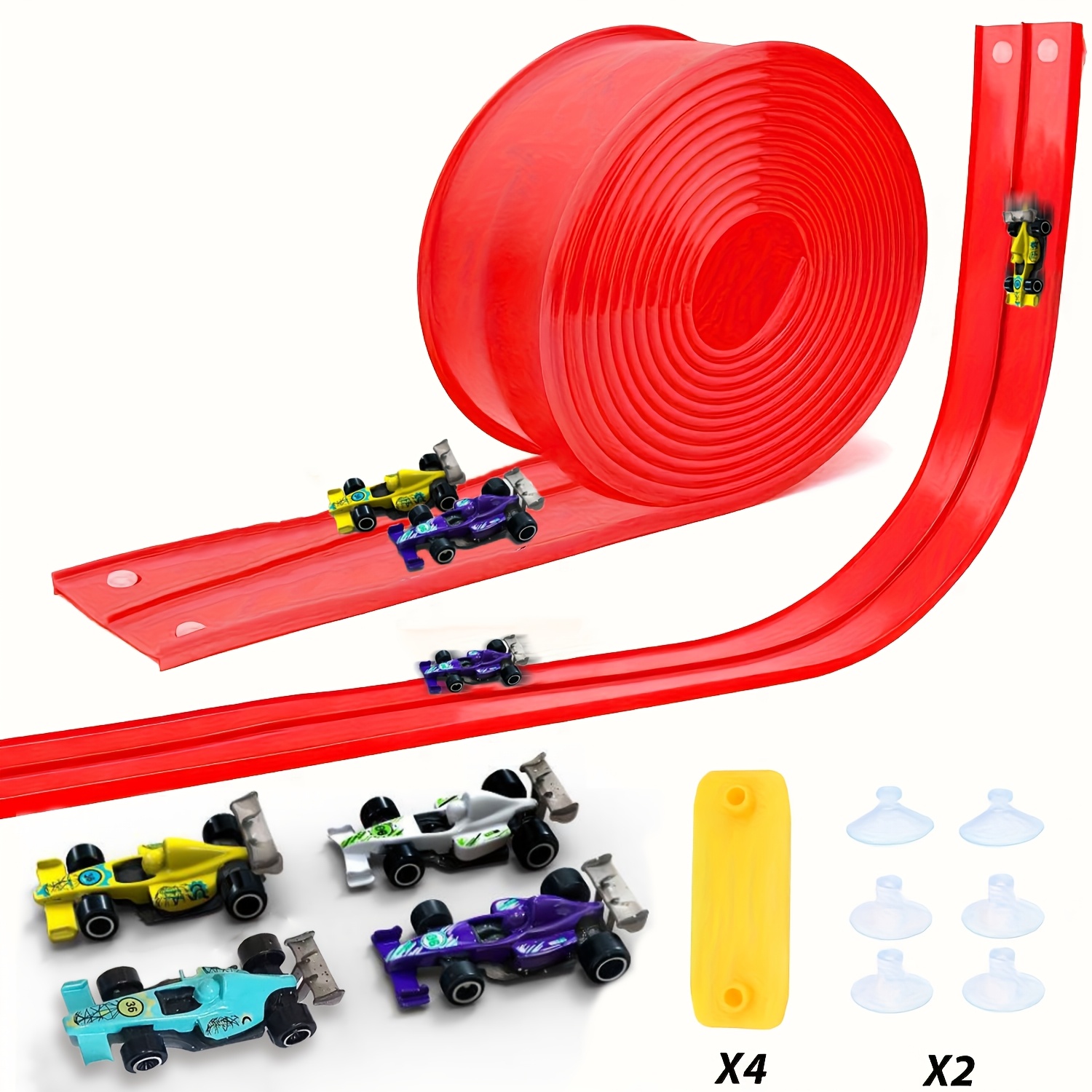لعبة مضمار سباق مرن وقابل للثن - مراجعة Car Accessories For Boys وسعره