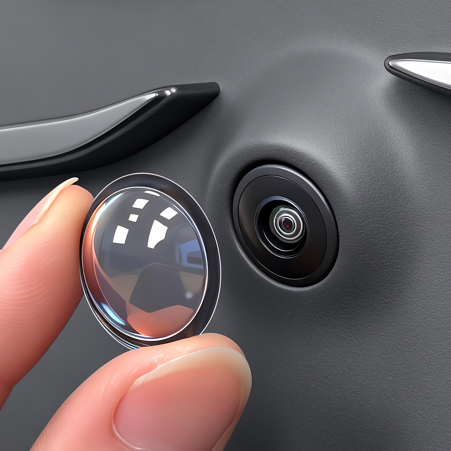 قطعتان من واقي عدسة كاميرا الس - مراجعة Rear Camera For Car وسعره