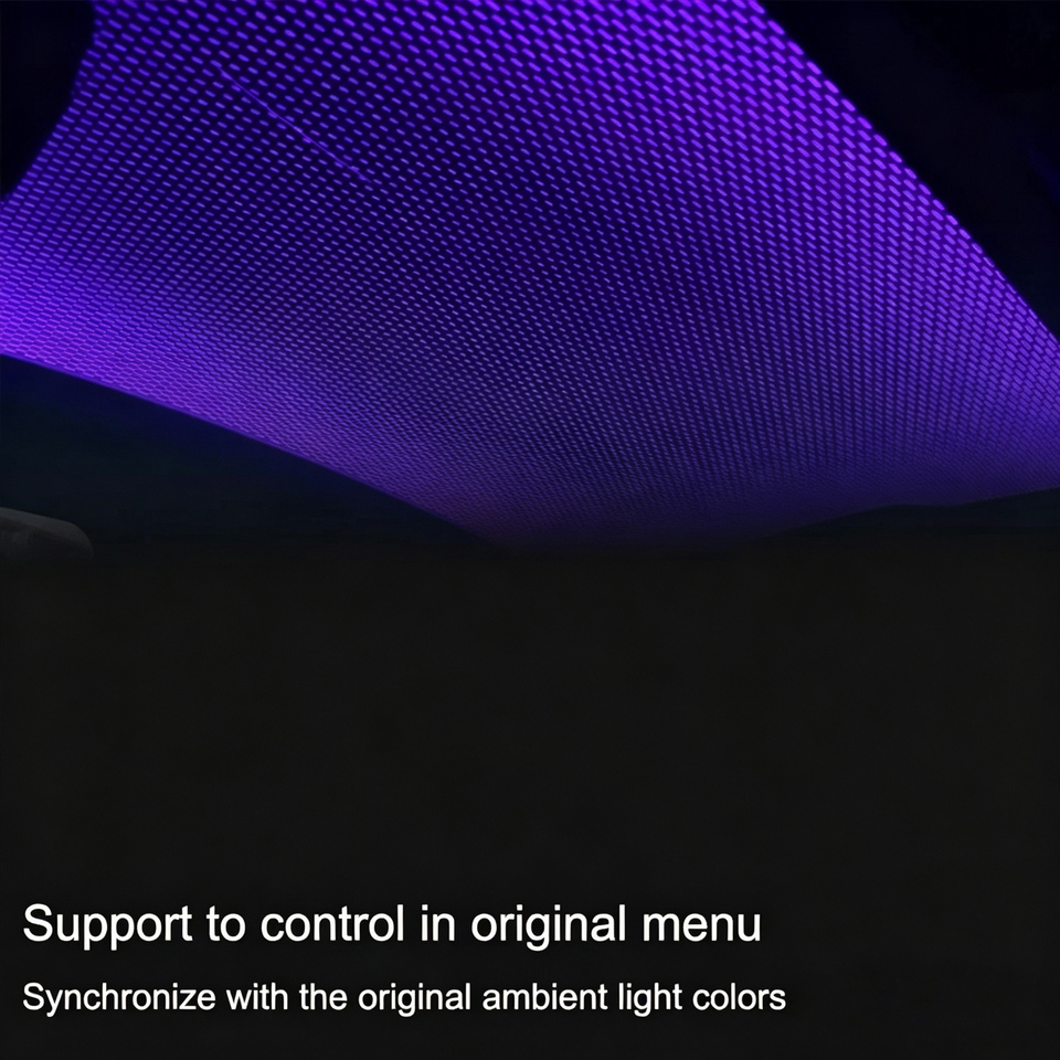 فيلم سقف بانورامي بإضاءة النجو - مراجعة Led Interior Ambient Light وسعره