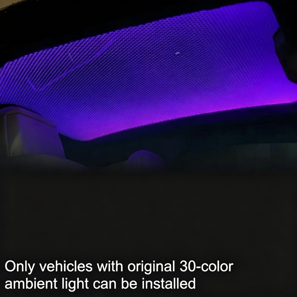 فيلم سقف بانورامي بإضاءة النجو - مراجعة Led Interior Ambient Light وسعره