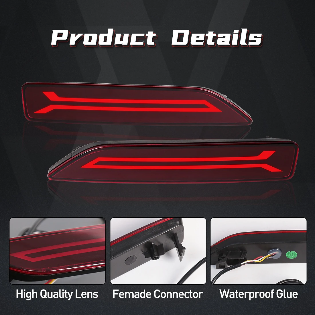 مصابيح عاكس مصد خلفي ليد لهوند - مراجعة Car Accessories For Road Trip وسعره