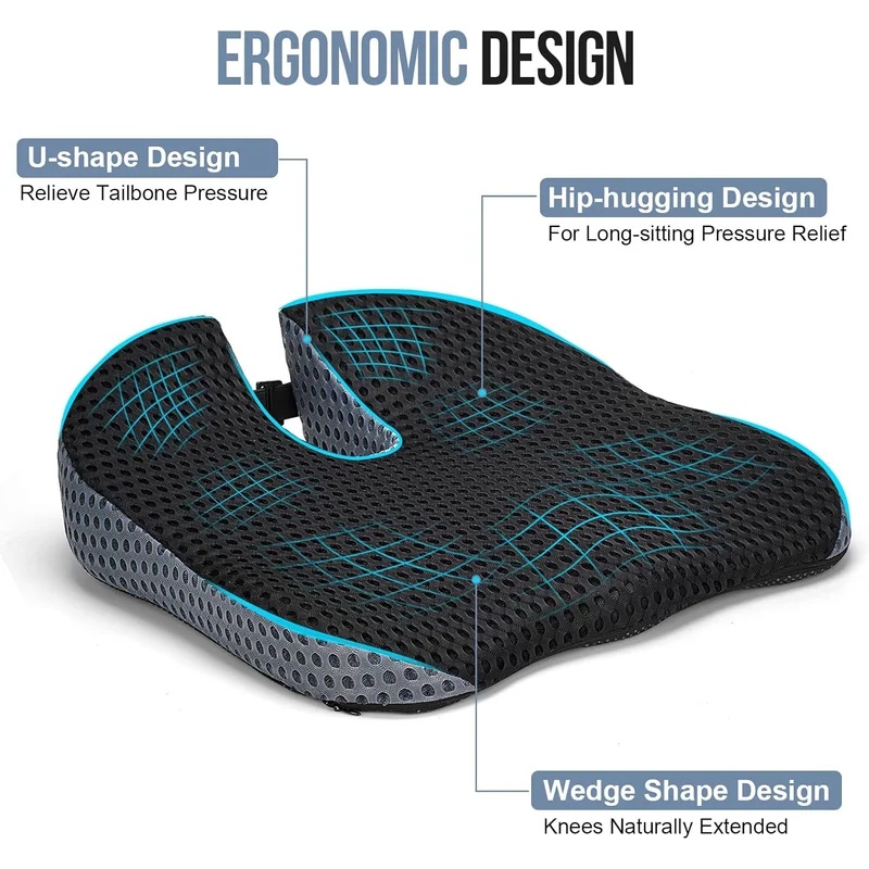 وسادة مقعد السيارة من الفوم ال - مراجعة Car Seat Cushion Memory Foam وسعره
