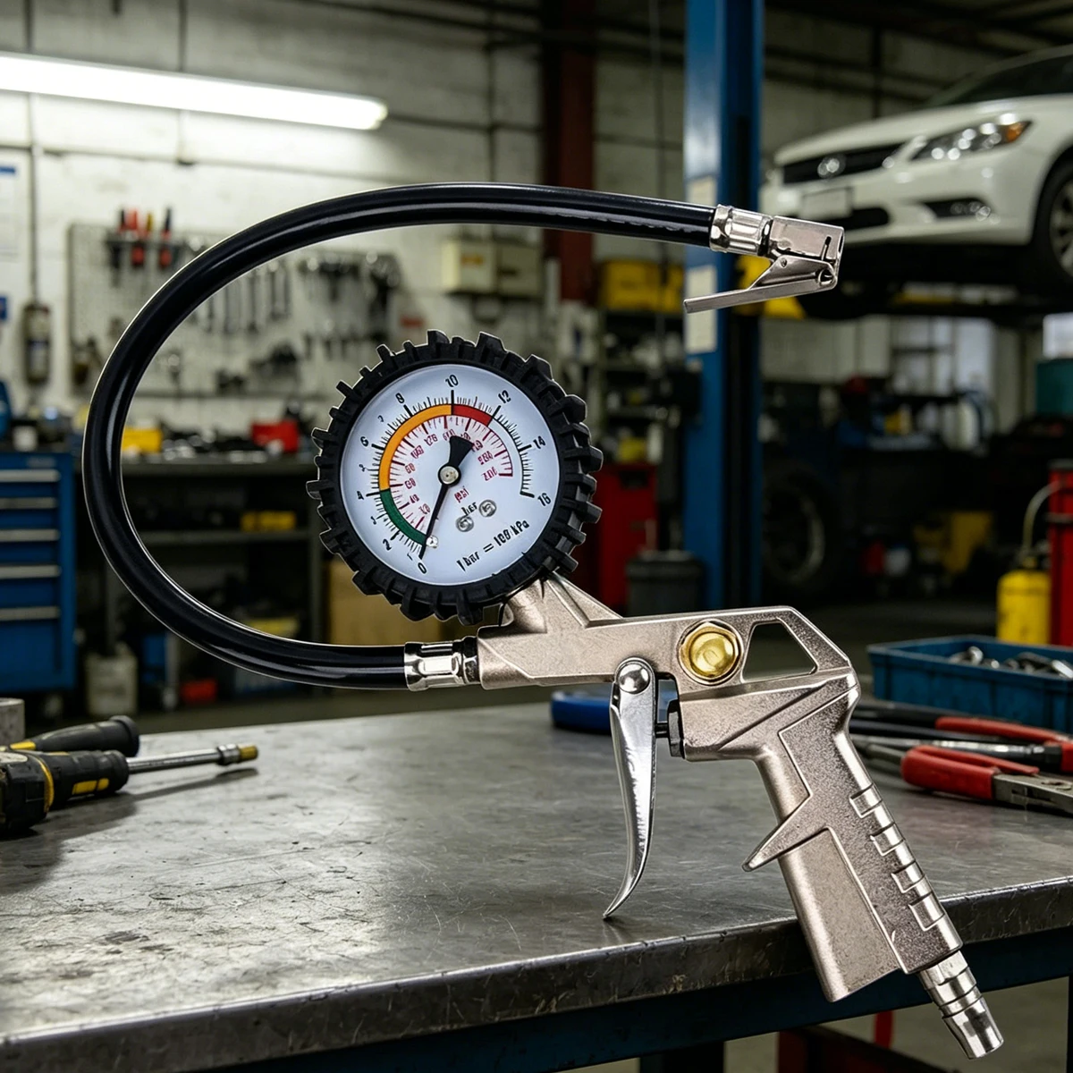 أداة ضخ الإطارات، مقياس ضغط إط - مراجعة Car Accessories Job وسعره