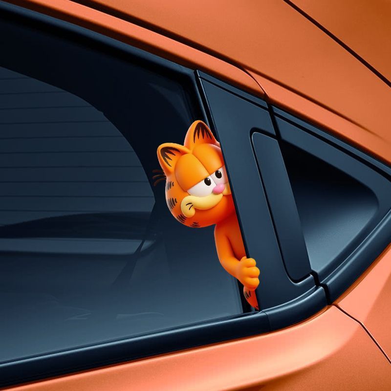 ملصقات غارفيلد الكرتونية اللطي - مراجعة Car Accessories You Need وسعره