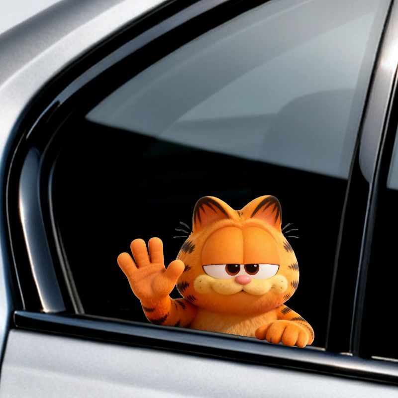 ملصقات غارفيلد الكرتونية اللطي - مراجعة Car Accessories You Need وسعره