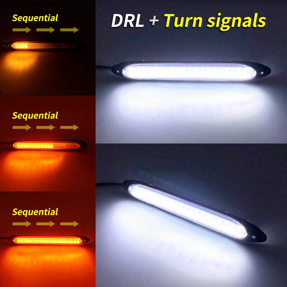 DRL النهار تشغيل قطاع سيارة ال - مراجعة Car Accessories For Road Trip وسعره