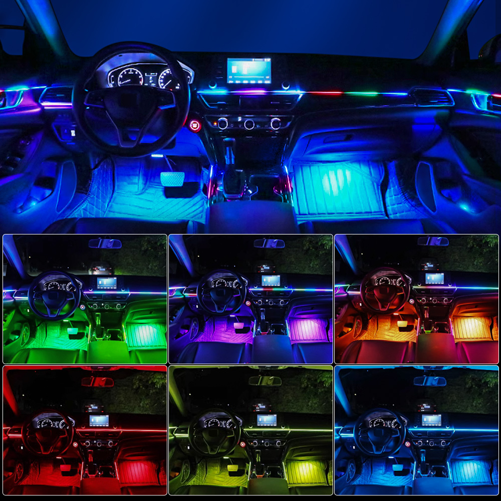 العالمي Led سيارة المحيطة ضوء  - مراجعة Led Interior Ambient Light وسعره